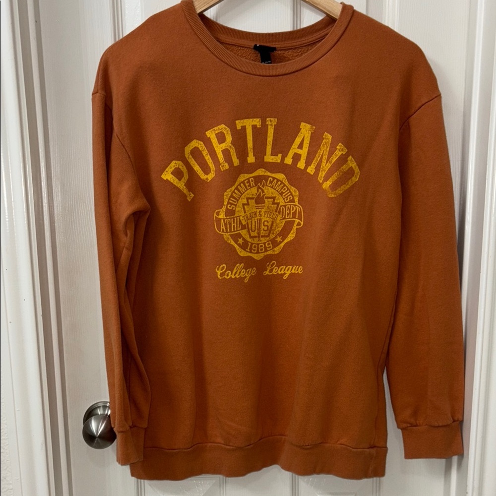 Art Class Orange Crewneck Jacket - Picture 2 of 6
